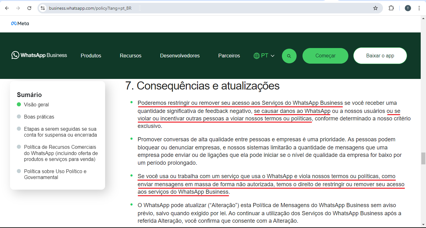 consequências para uso de api do WhatsApp Business não oficial-2